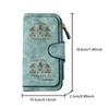 Coffee Dwarf Long Zipper Wallet, Large Capacity Card Holder, Unisex Clutch Bag, Fashionable Zipper Coin Purse, Suitable for Daily Use, A Great Gift