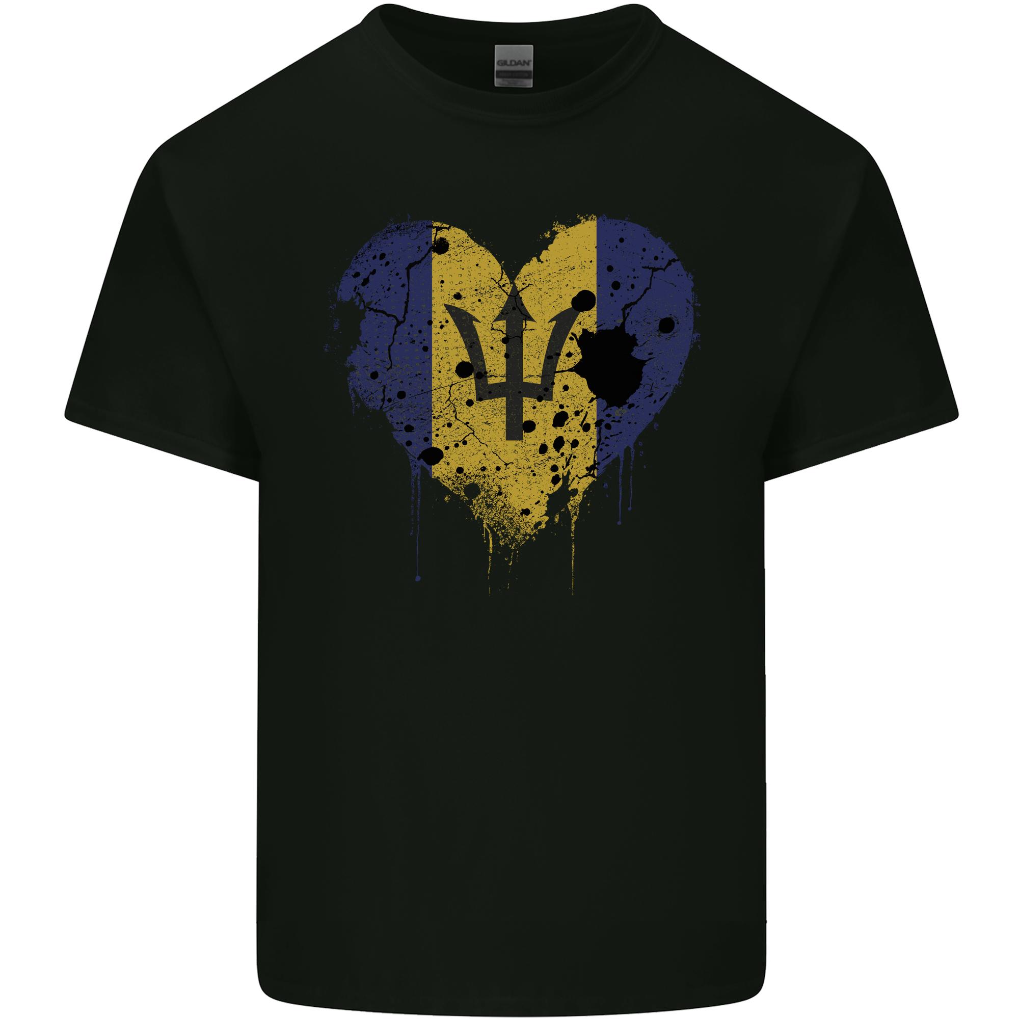Love Barbados Flag Barbadians Day Football Unisexs Light Cotton Tshirt S