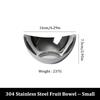 Premium Fruit Bowel Food Grade 304 Stainless Steel Home Livingroom Kitchen Coffee Luxury Fruit Bowel for Snacks