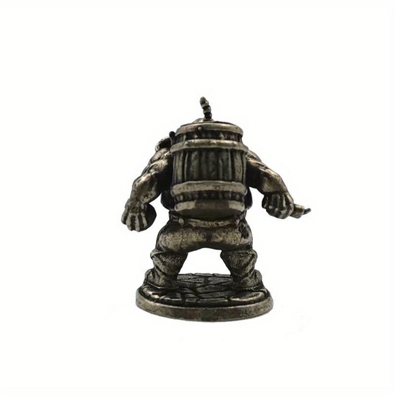 1PC Dwarf Soldiers Models Toy Figurines Miniatures Metal Copper Mens Gifts Desktop Ornaments Decorations Crafts