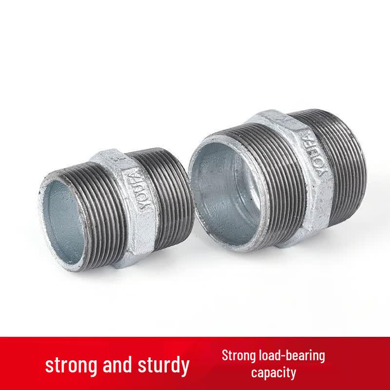 Galvanized Hex Double Male Thread Pipe Nipple