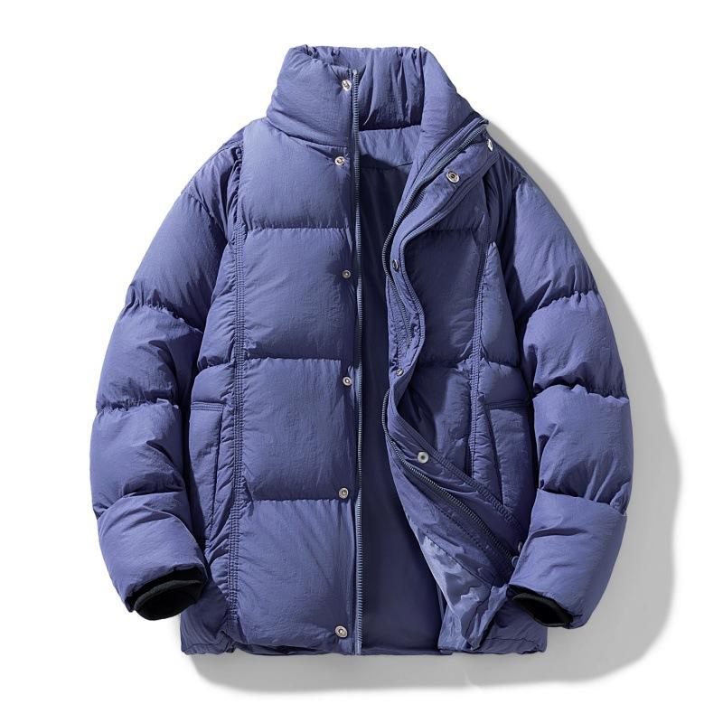 Winter Men Women Outdoor Leisure Warm Cotton Stand Collar Parka Jacket Men Autumn Windbreak Cotton Parka Jacket Male Coat