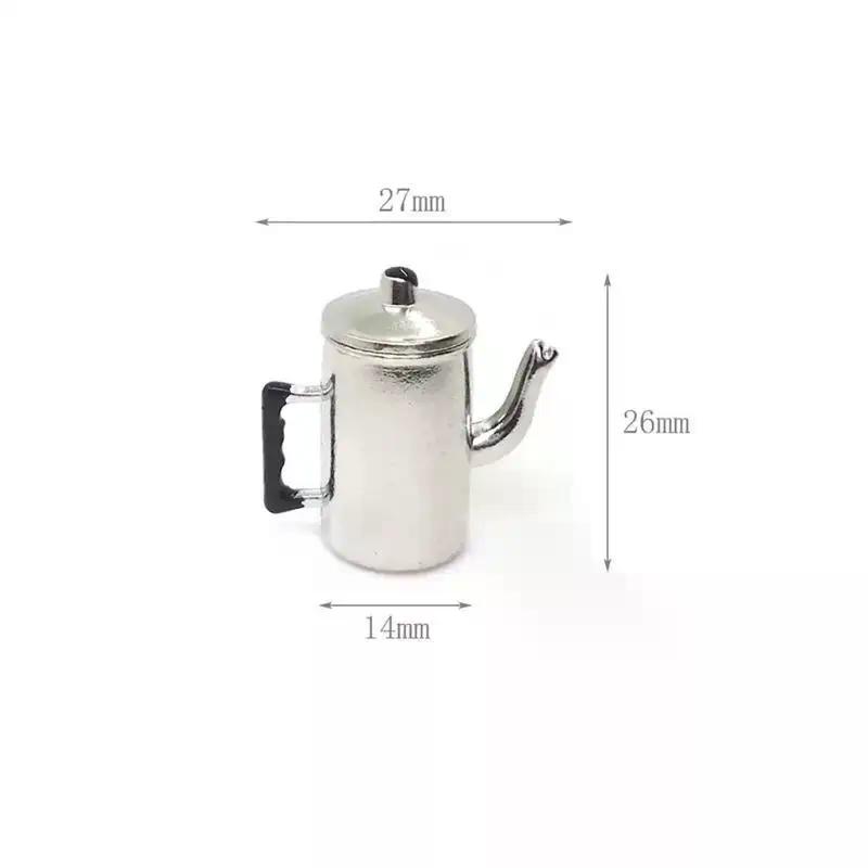 1:12 Small-Scale Dollhouse Kettle With Lid Models, Ideal For Doll House Kitchen, Educational Toy For Kids, Homemade Gifts