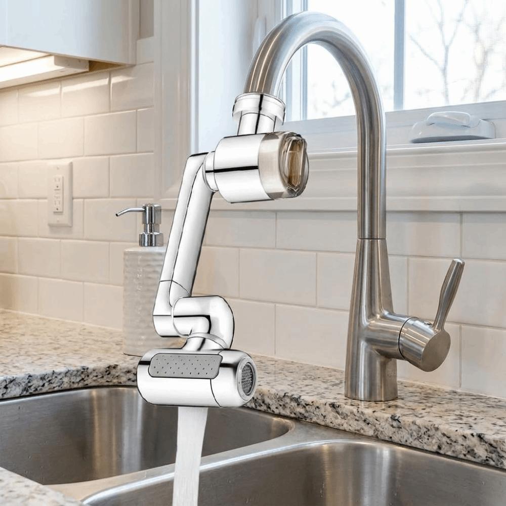 4 Modes Water Outlet Faucet Water Extension Flexible Faucet Arm Bathroom Basin