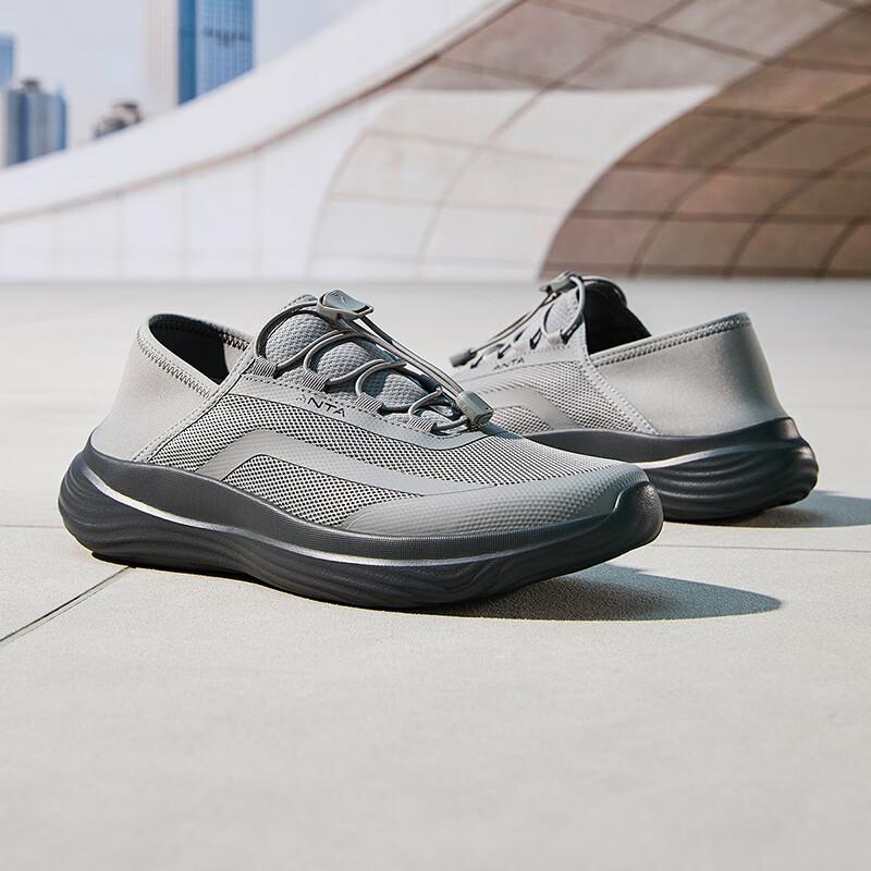 New Anta Abrasion Resistant Slip Resistant Low Top Training Shoes Men's Gray 912527776-3