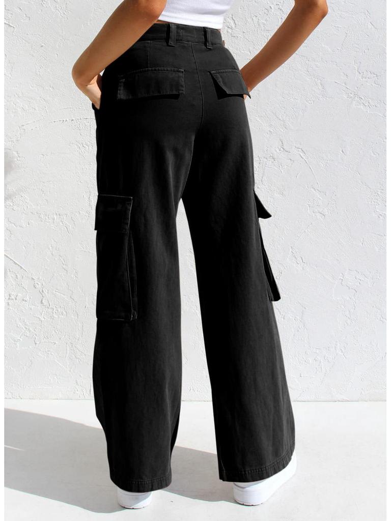Women's Multi-pocket Workwear Denim Jeans - European and American Style