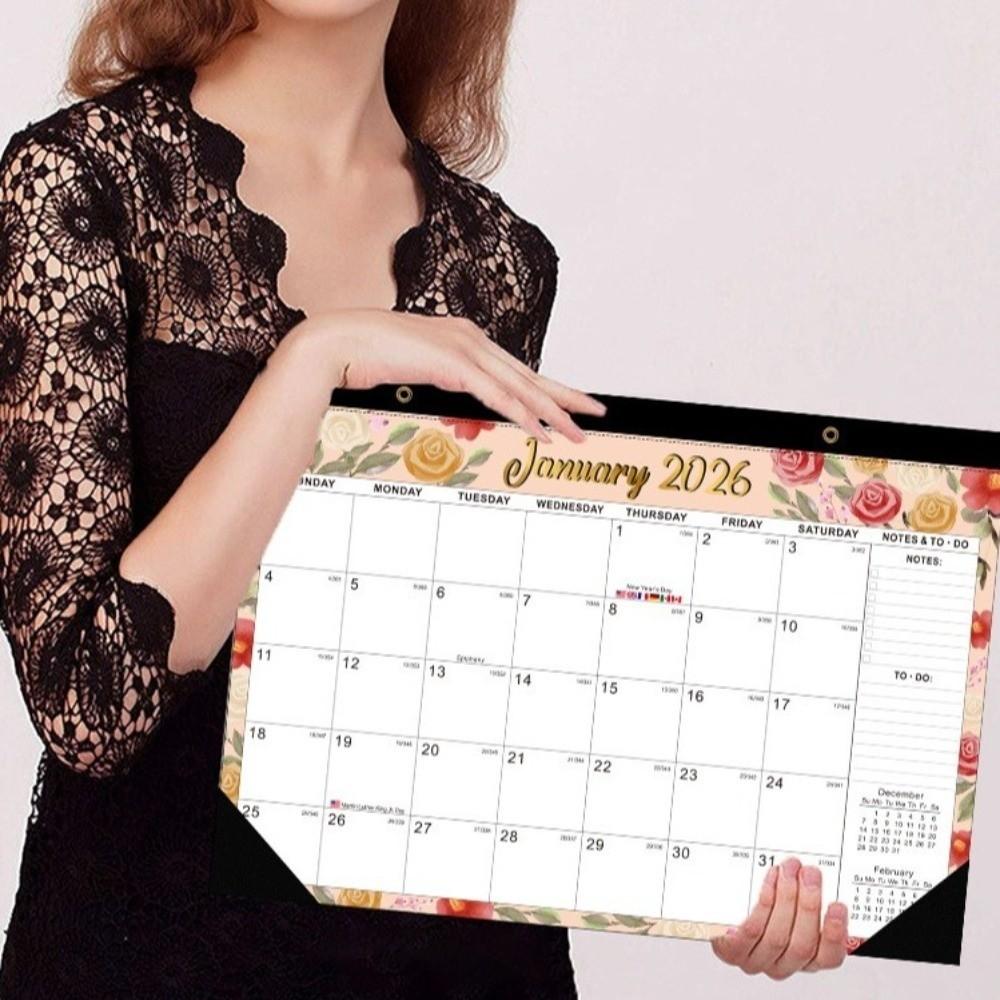 Spacious Hanging Calendar Creative Monthly Planner Calendar 18-Month Calendar  Family Planning