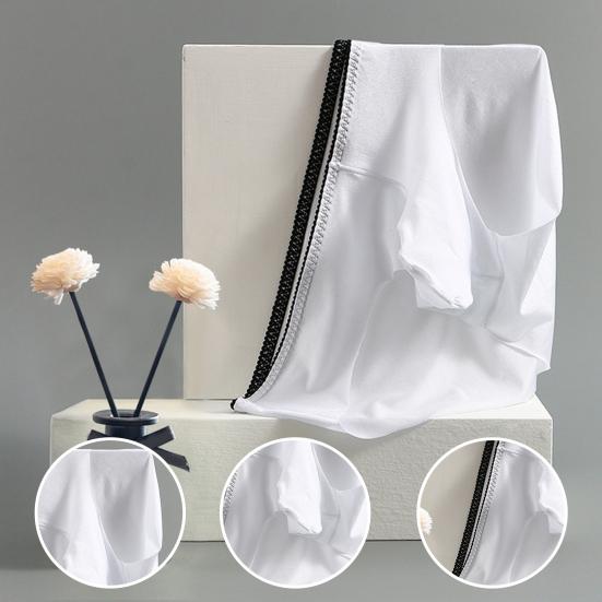 Men Briefs Thin Bouncy Breathable Soft Quick-drying Protective Ice Silk U Convex Male Underpants Men Intimate Clothes