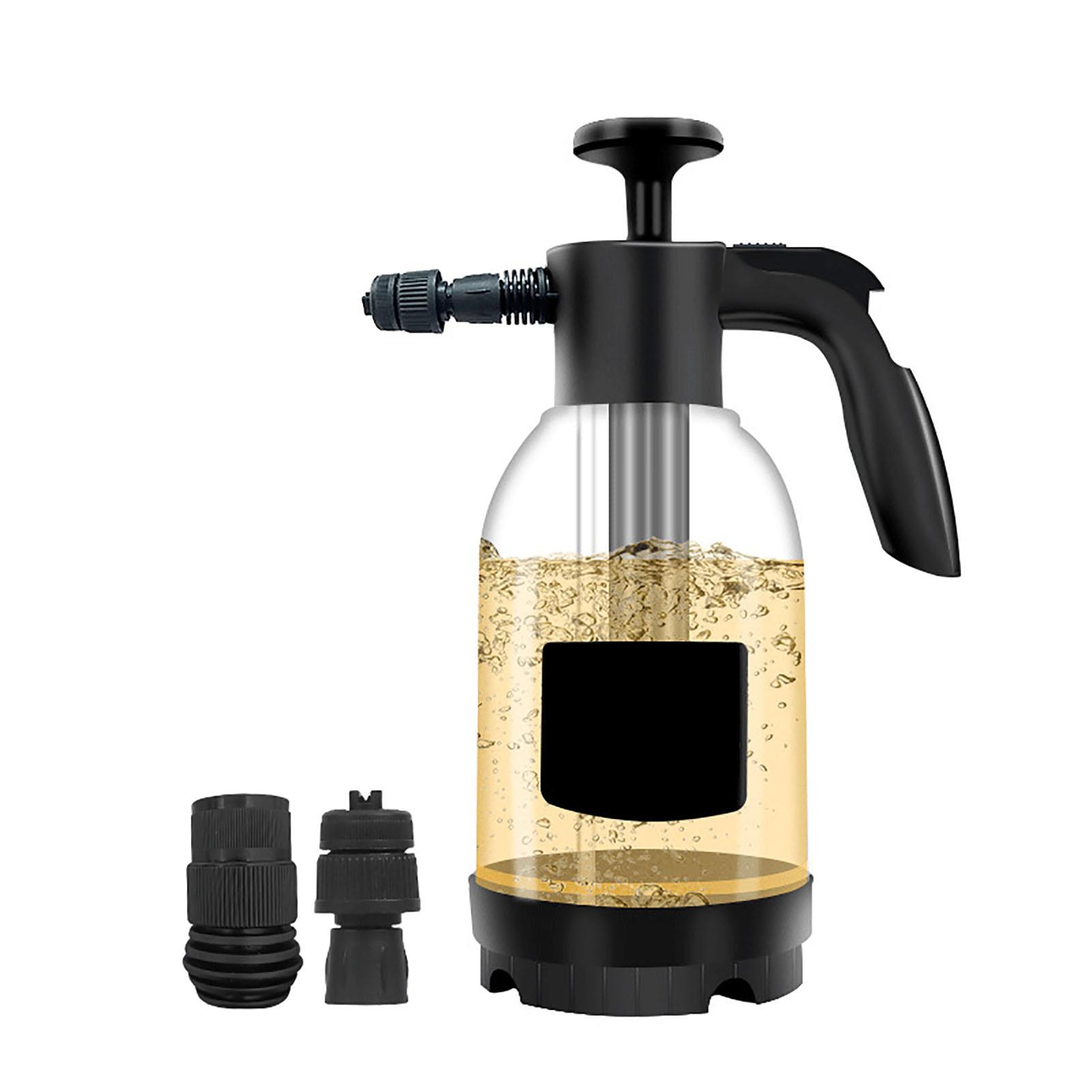 Handheld Pressure Foam Sprayer Multifunctional Portable Watering Can Foaming Sprayer for Car Washing 2L HDPE