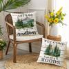 1/4pcs Rustic Cabin Wildlife Throw Pillow Covers Forest Mountain Deer Bear Farmhouse Cushion Cases for Home Decor Cushion cover