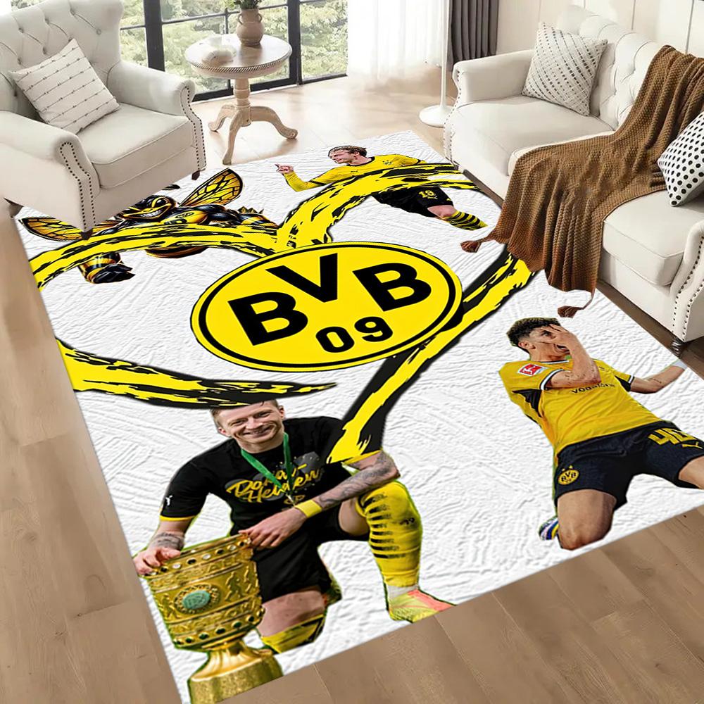 Borussia Dortmund Area Rug Perfect For Balcony Bedrooms Game Room Decorate Room Antislip Rug Office Home Decor Spiritual Gift