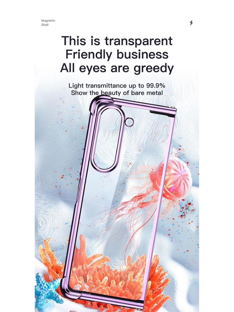 Samsung Galaxy Z Fold7 Protective Case: Four-Corner Anti-Fall Soft Shell Compatible with Z Fold6/5