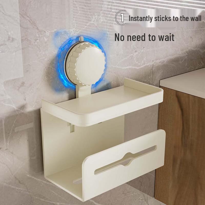 Multifunctional Carbon Steel Bathroom Tissue Holder