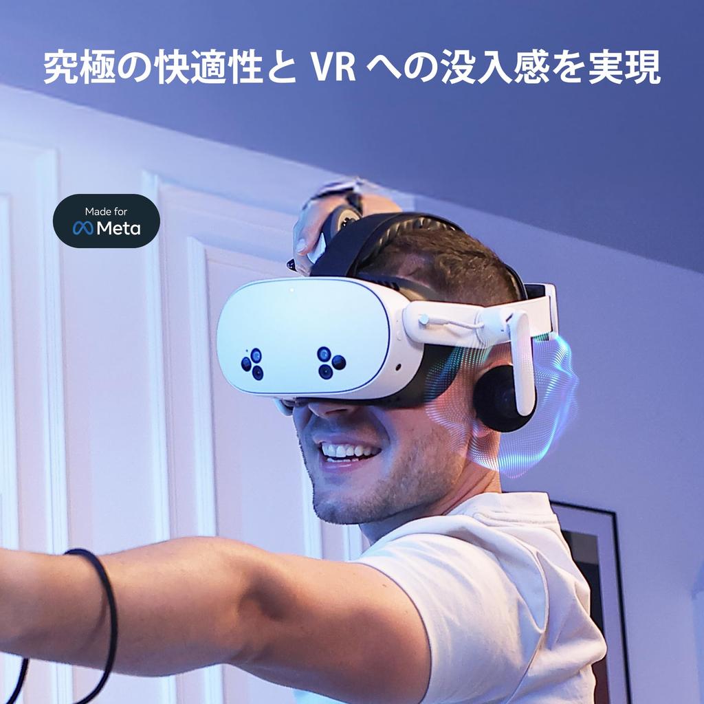 KIWI design K4 Duo Audio Kopfband für Meta Quest Ausbalancierter Klang Dual Schnell Kompatibel mit Quest VR Zubehör All-in-One 3S/3, Qualität, Laden,