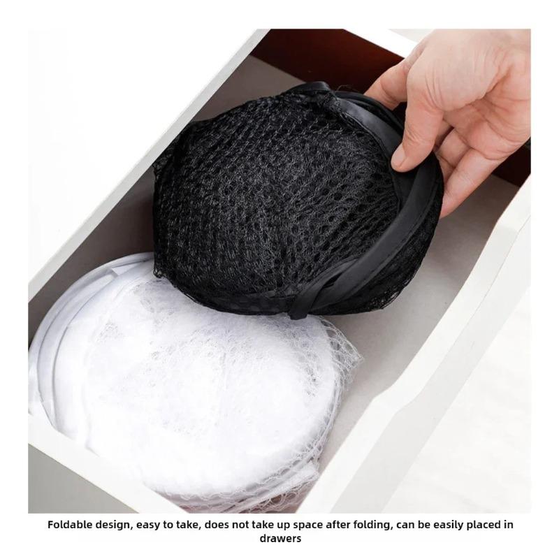Large Capacity Household Laundry Basket Foldable Mesh Dirty Clothes Storage Basket Toy Storage Bag Bucket Bathroom Accessories