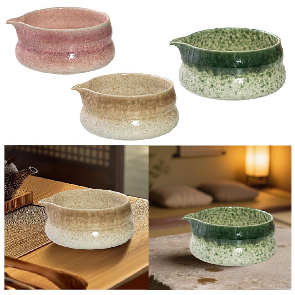 Ceramic Matcha Tea Bowl for Mixing Elegant Portable Gift Tableware for Matcha Latte Kitchen Tea House Dining Room Restaurant