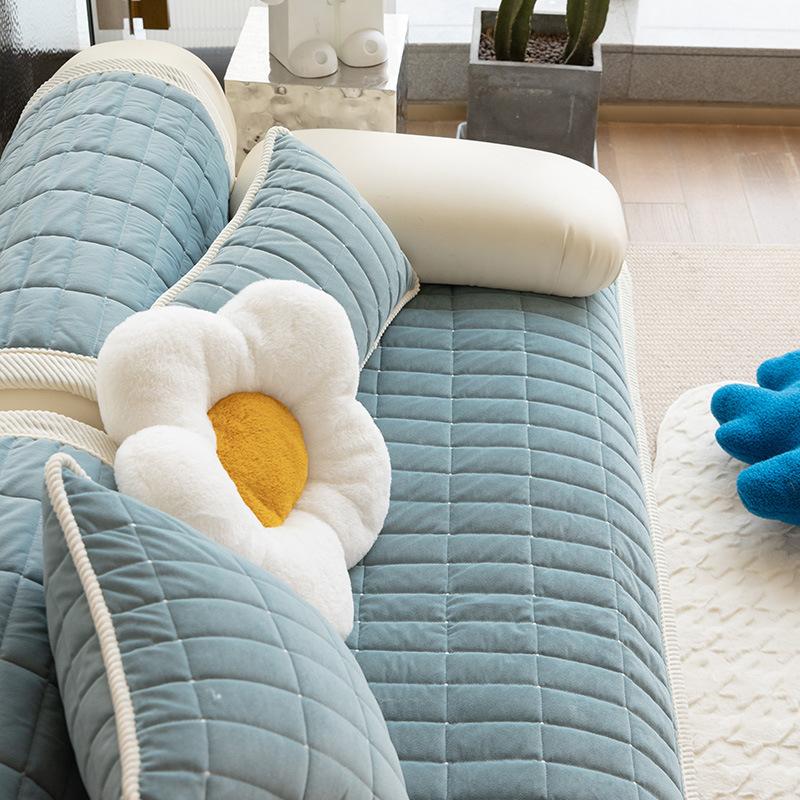 

Зимний Ins Простой Плюшевый Нескользящий Ретро Подушка для дивана Чехол для дивана Ткань Чехол Полотенце для дивана Подушка для сиденья 70*70cm