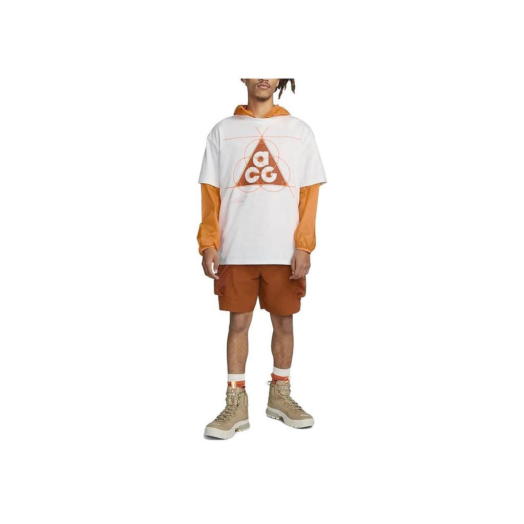 Nike ACG NRG T-shirt White/Orange Men Streetwear FB8119-121