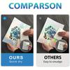 10 Sheets of Rainbow Holographic Vinyl Sticker Paper - Waterproof, Glossy, Quick-Drying, Compatible with Inkjet & Laser Printer