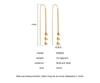 Fresh Sweet Long Butterfly Earrings for Women, Gold-Plated Titanium Steel, Fashionable and Unique Design from South Korea’s Dongdaemun