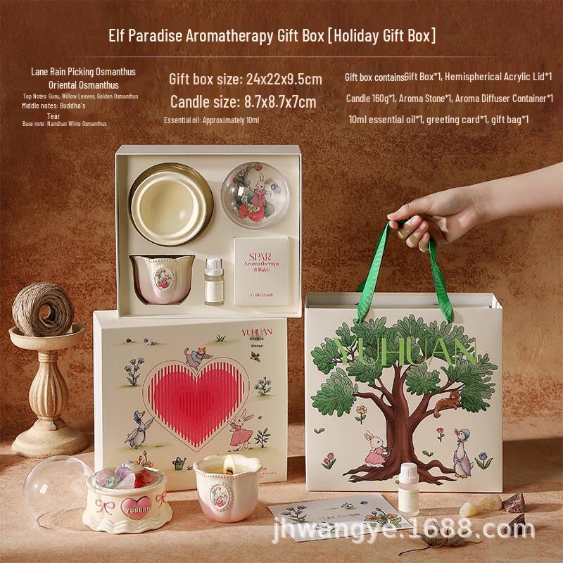 Niche Aroma Candle Gift Box - Elegant Birthday Souvenir