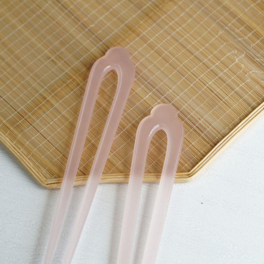 Essigsäure Haarstab im chinesischen Stil Haarstäbe für Dutt U-förmige Haarnadel Mädchen Haarschmuck