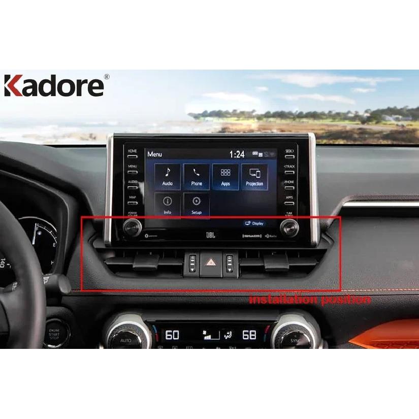 Car Center Air Condition Vent Outlet Cover Trim For Toyota RAV4 RAV 4 -   2024 Carbon Fiber Interior Accessories