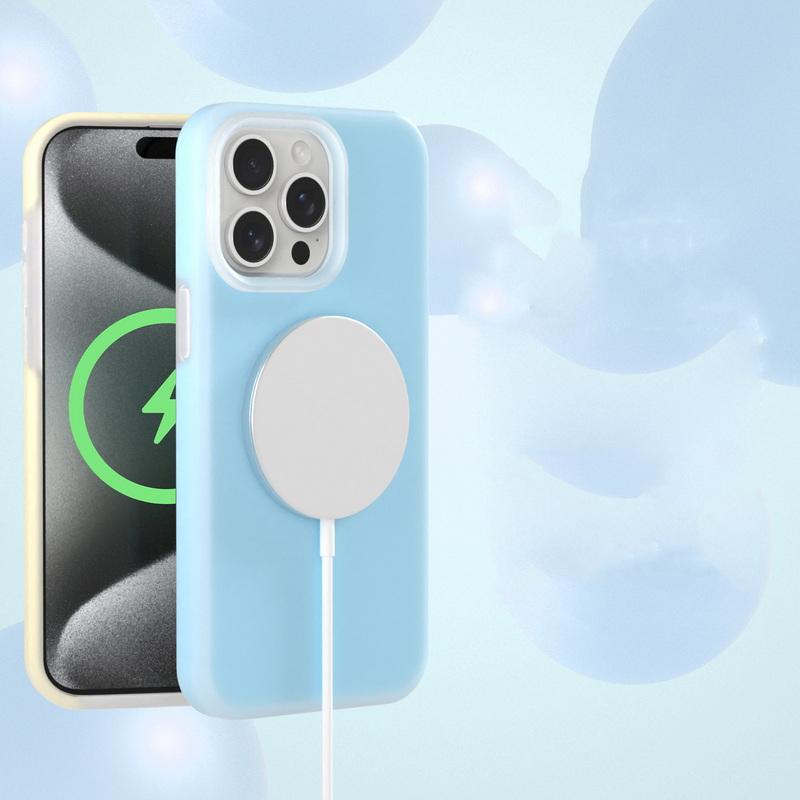 

Желе силиконовый чехол для телефона для iPhone 15 14 Pro Max 13 12 Pro 11 Магнитный сплошной цвет противоударный мягкий тонкий чехол iPhone 15 белый