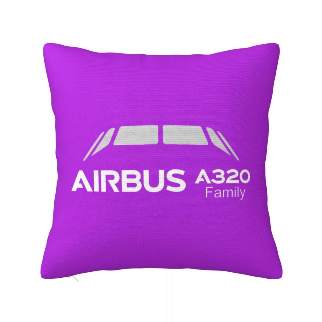 A320 Family Square Pillowcase Cushion Cover Pillow Case Throw Pillow Cover for Home Sofa Living Room