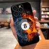 Billiard Fashion Number 8 Phone Case For IPhone 17 Pro Max 15 Pro 16 14 Plus 12 13 Mini 11 Pro Shockproof Soft Cover