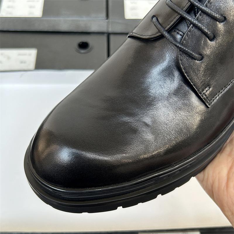 Kožené boty pro zvýšení výšky Pánské obchodní šaty Kožené Prodyšné Ležérní Dojíždění Pracovní obuv Ženich Svatba Pánské boty Pánské kožené boty