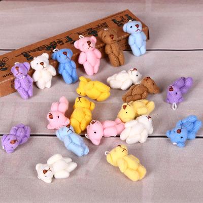5 Peças Mini Ursos de Pelúcia Brinquedos de Pelúcia 4cm Urso Pequeno Articulado Brinquedo de Pelúcia 4 Articulações Móveis Animal Boneca de Pelúcia Pingente DIY Presente de Natal