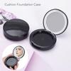 Cushion Foundation Case LED Light Round Mirror Compact Internal Case Cosmetic Empty Package