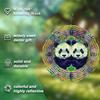 10 Inch Hanging Wind Chime with 2D Panda Design Rotating Swing Motion for Outdoor Garden Patio Balcony Decor All Seasons Gift