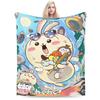 Chiikawa Cute Cartoon Manga Blanket Hachiware Usagi Wool Vintage Soft Throw Blanket for Home Decoration