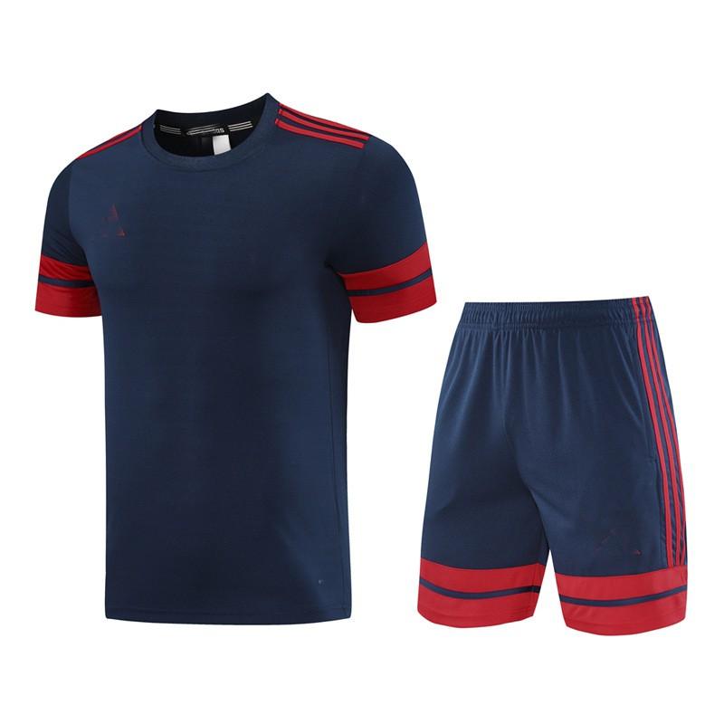 Mens Quick-Dry Sport Set Running Gym Training Short Sleeve Top Shorts Breathable Athletic Wear