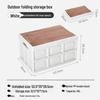Jingdong JZ 48L Outdoor Foldable Storage Box with Wooden Lid