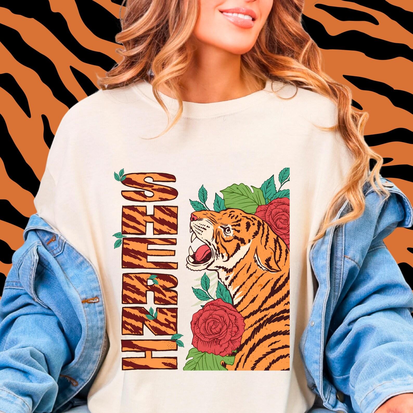 Desi cotton t-shirt, tiger graphic tee, Indian Woman fashion | Desi Streetwear 3XL