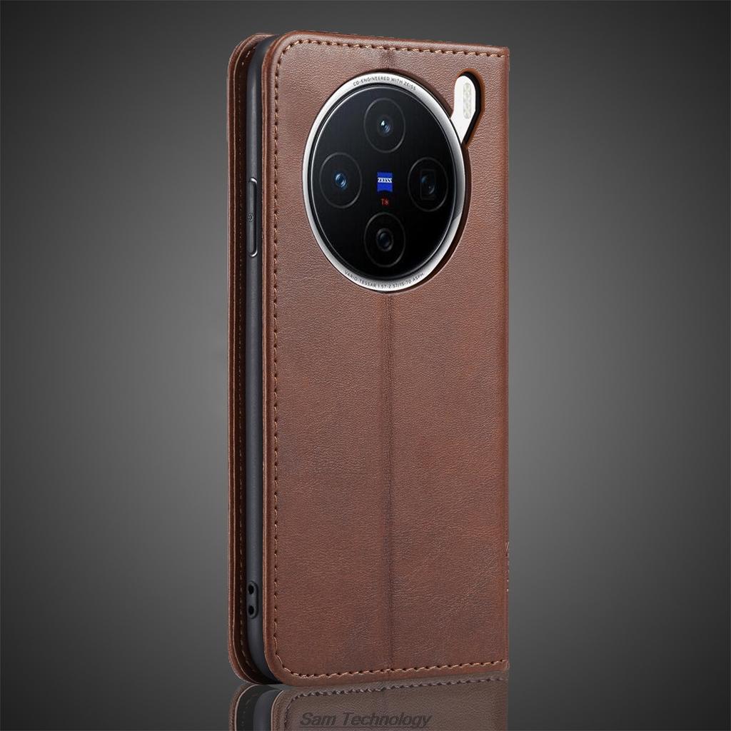 Magnetische anziehung Leder Fall für Vivo X200 V2415A 6.67 "Holster Flip-Cover Fall Brieftasche Telefon Taschen Capa Fundas Coque