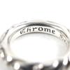 Great CHROME HEARTS Ring Scroll Banding Silver 925 Mens Used
