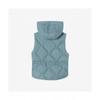 LacoSte Women S Hooded Quilted Down veSt [turquoiSe]