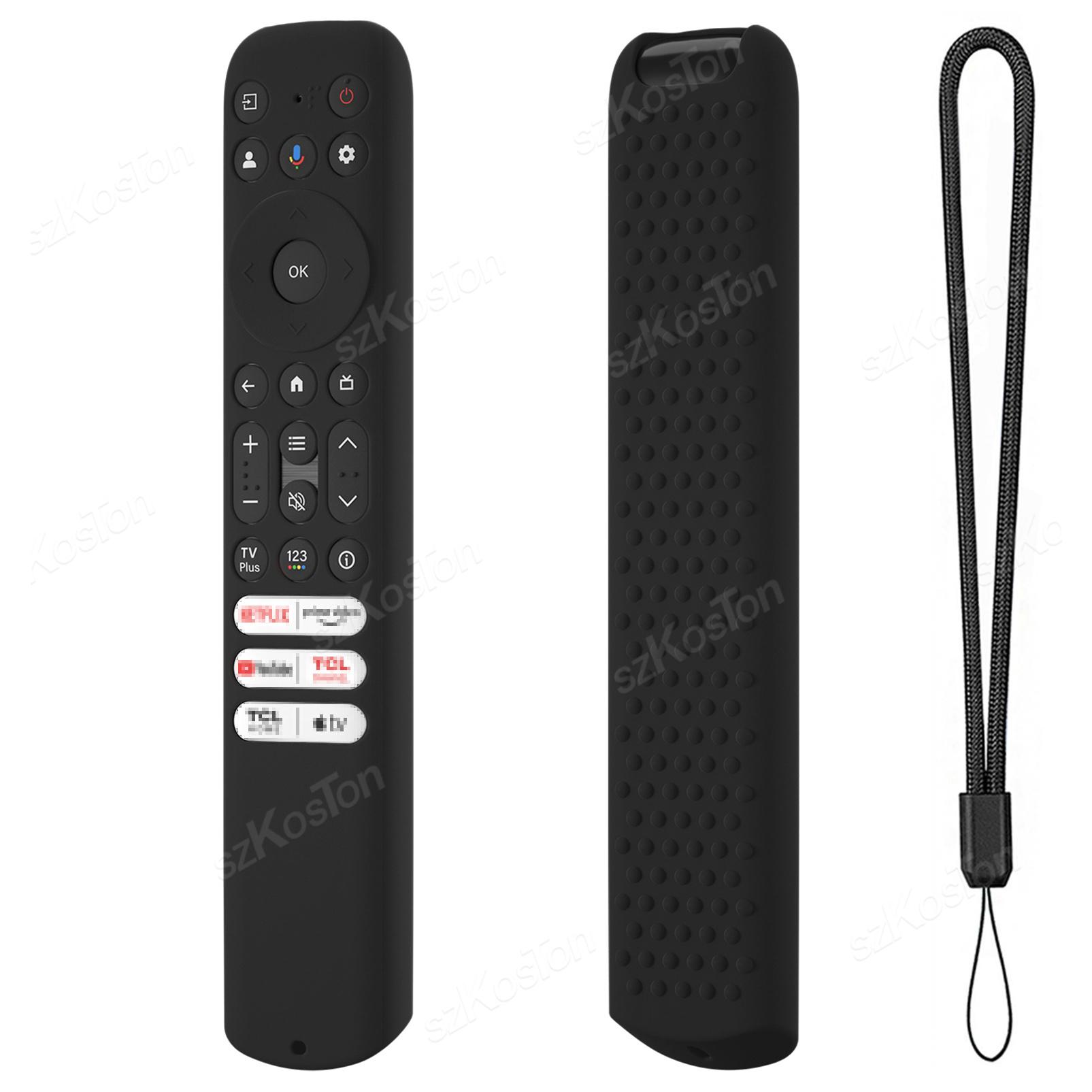 

Silicone Protective Case for TCL Smart TV RC813 Remote Control RC923 FMB3/RC902V FMR1 FMR4 FMR5 TVs Remote Protection Cover чёрный