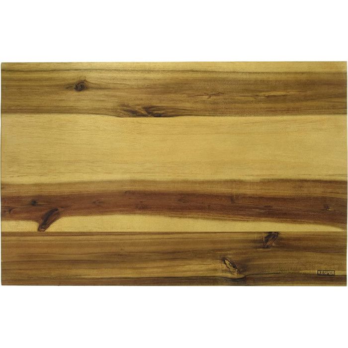 Planche à découper - kesper - 28181 - acacia - 40x26x1,5 cm - idéale pour viande et légumes