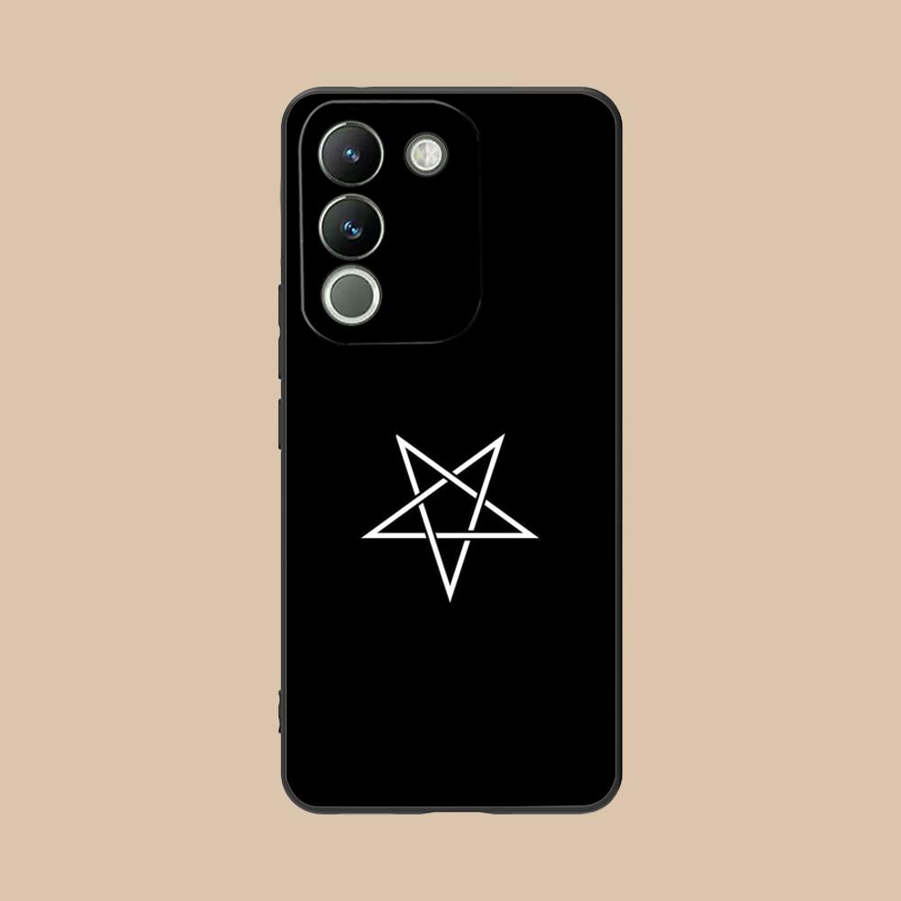 Aesthetic Pentagram Phone Case for VIVO V60 V50 V40 V30 V29 V27 V25 V23 Pro Lite 5G Soft TPU Shockproof Cover