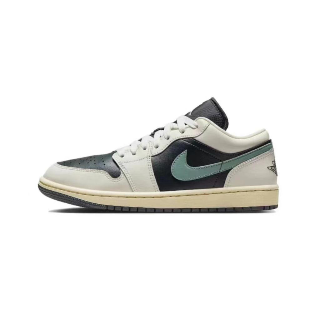 Jordan Air Jordan 1 Chestnut Low Top Vintage Basketball Shoes Unisex Ecru DC0774-001(Team59-)