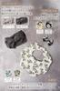 [mic.an] Baby Girl's Baby Clothes Set of 80, Includes Bib, Romper, Gift Wrapping, and Carry Bag, Mic.an (Beige)