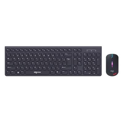 Ensemble clavier-souris sans fil Aigo WQ7626 Chocolat