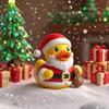 Christmas Duck Statues Animal Figurines Sculptures Desktop Ornament for Bookshelf Home Decors Collectible Figurines
