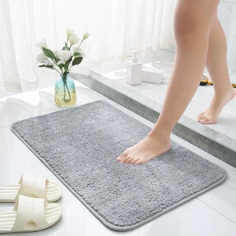 Bathroom absorbent mat quick drying non slip floor mat toilet rug carpet door mat bathroom bedroom carpet