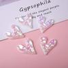 Cartoon Silver Heart-shaped Resin Diy Jewelry  Phone Cases Cups  Toothbrushes  Patches  Shoes  Hair Accessories Handcrafted Materials